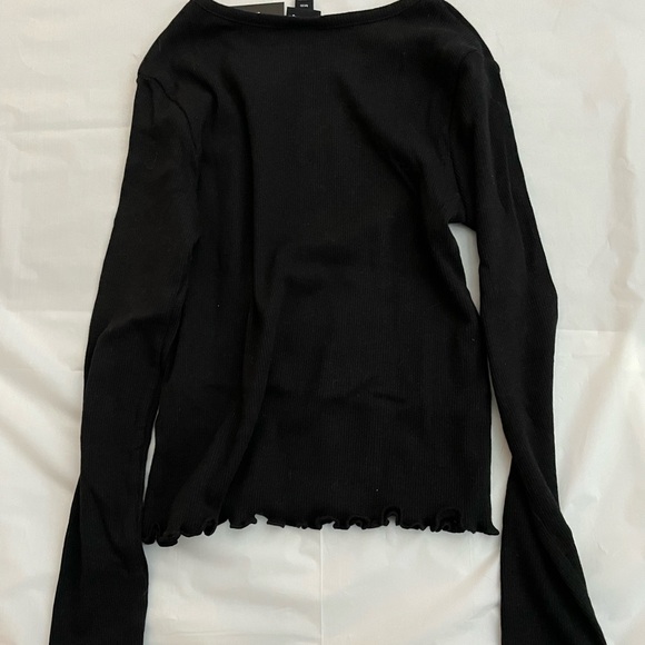 Black Long Sleeve Top - Picture 2 of 3